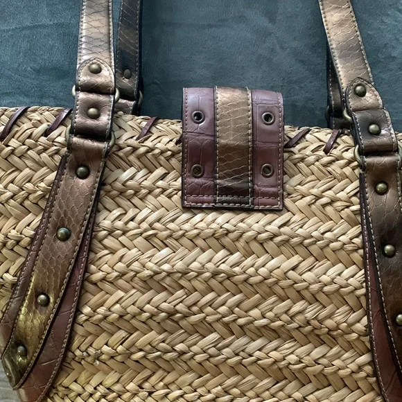 Nine West Tan and Brown Tote Bag - Picture 10 of 11